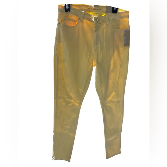Michael Kors Yellow Skinny Jeans - Picture 1 of 8